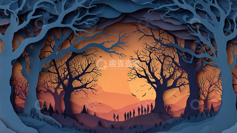 高清大图下载【趣麦麦图】梦幻童话树林