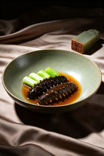 中式海参美食摄影