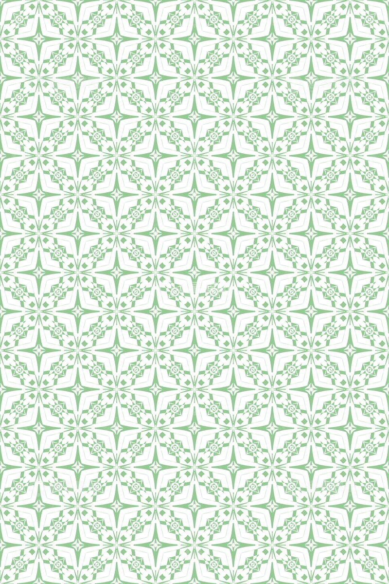 绿色几何花纹无缝图案136