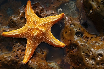 大海里的海星生物