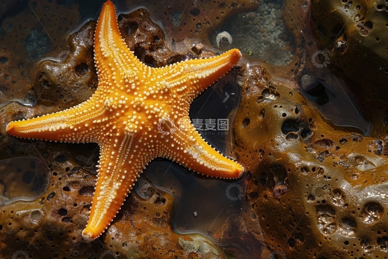 高清大图下载【趣麦麦图】大海里的海星生物