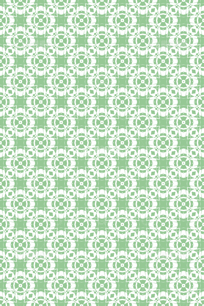 绿色几何花纹无缝图案113
