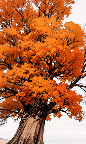 秋意浓浓枫树美景