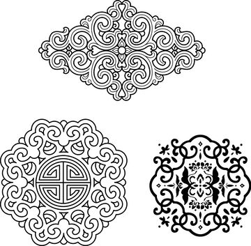 传统花纹图案设计元素