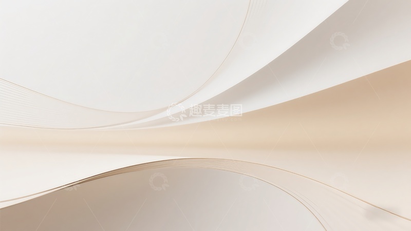 高清大图下载【趣麦麦图】极简风格曲线建筑空间设计