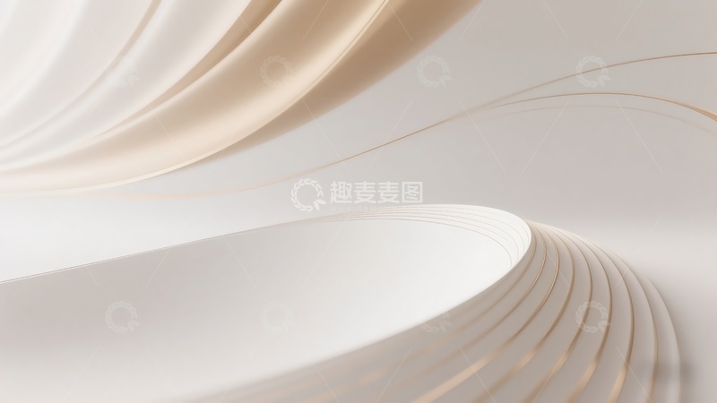 高清大图下载【趣麦麦图】抽象流线形建筑设计图