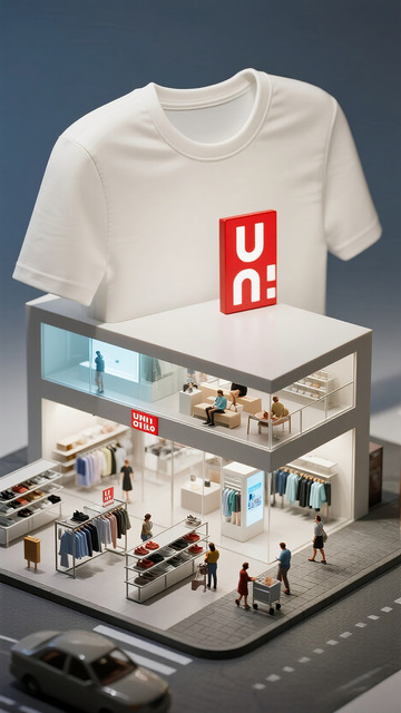 优衣库巨型 T 恤创意服装店