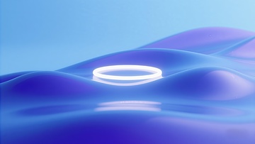 蓝调流体光环抽象艺术背景