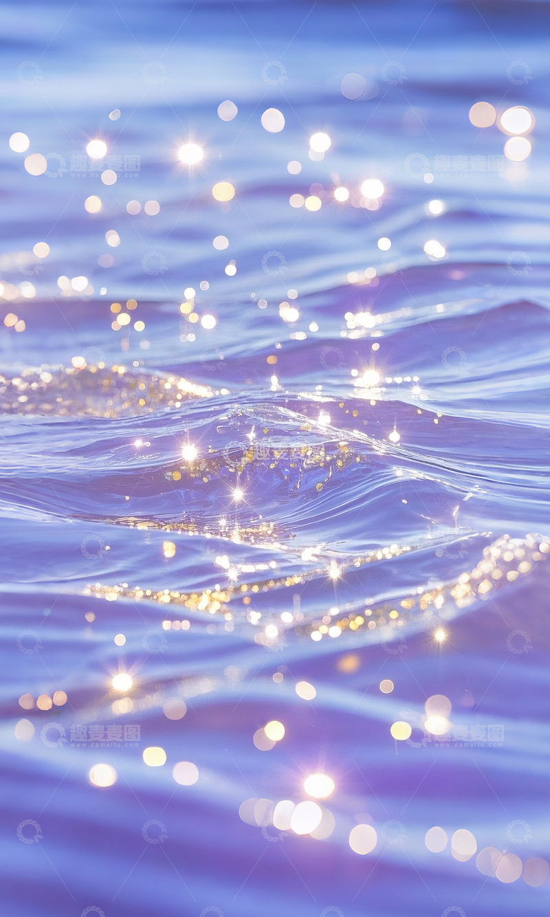 高清大图下载【趣麦麦图】海面光影梦幻壁纸