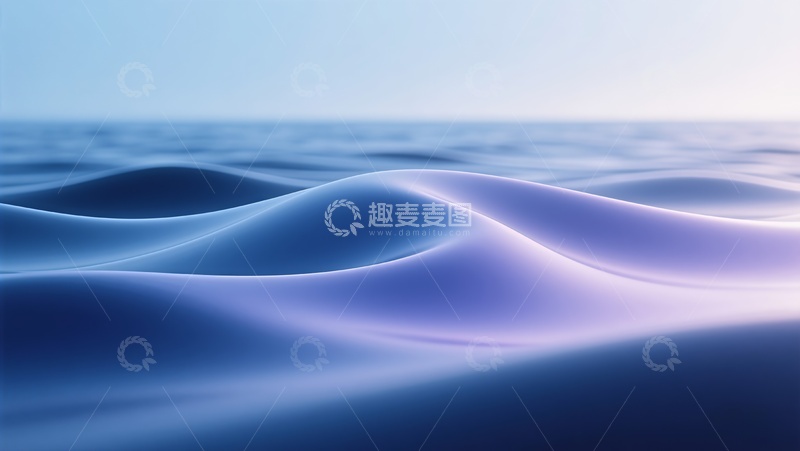 高清大图下载【趣麦麦图】梦幻海浪艺术渲染图像