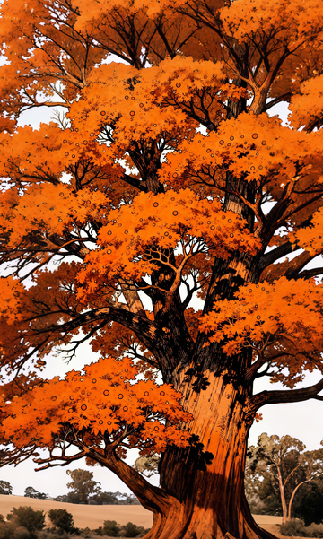 金秋枫叶树美景摄影图片