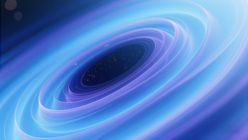 蓝紫色漩涡宇宙黑洞艺术插画