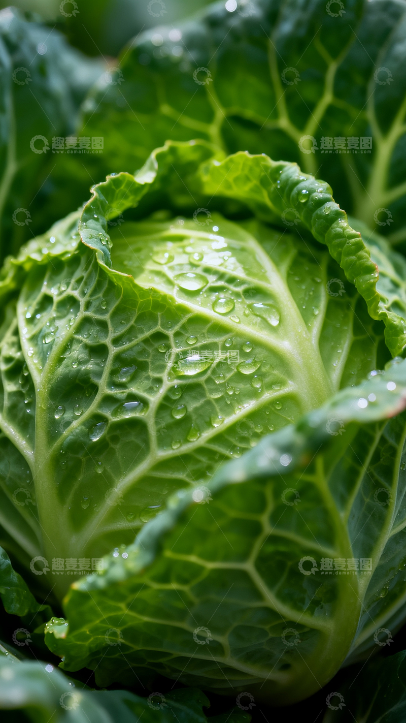 源文件下载【趣麦麦图】蔬菜包菜特写2