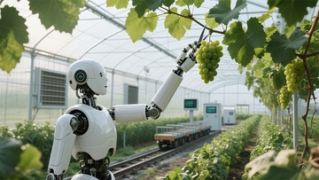 智能农业机器人采摘葡萄科技场景