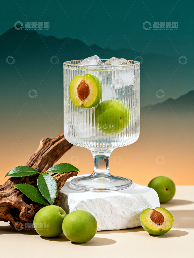 源文件下载【趣麦麦图】青梅果酒摄影1