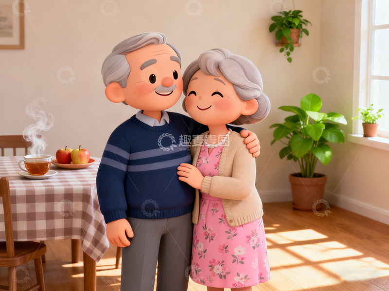 源文件下载【趣麦麦图】-3d卡通爷爷奶奶1