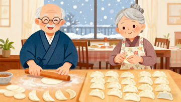 扁平漫画风格爷爷奶奶7