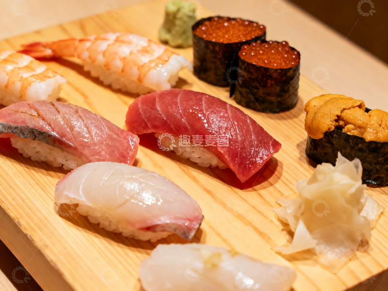 源文件下载【趣麦麦图】三文鱼刺身1