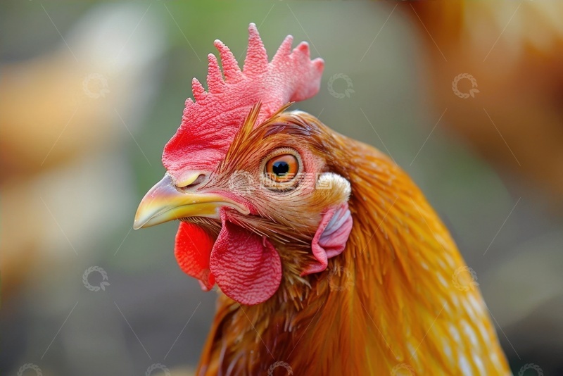 高清大图下载【趣麦麦图】一只母鸡特写摄影