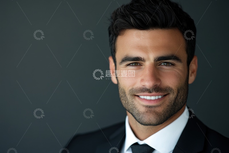 高清大图下载【趣麦麦图】穿着西装的一位男士