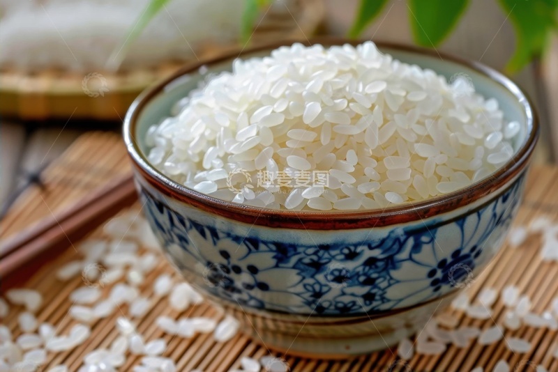 高清大图下载【趣麦麦图】一碗白色的大米美食