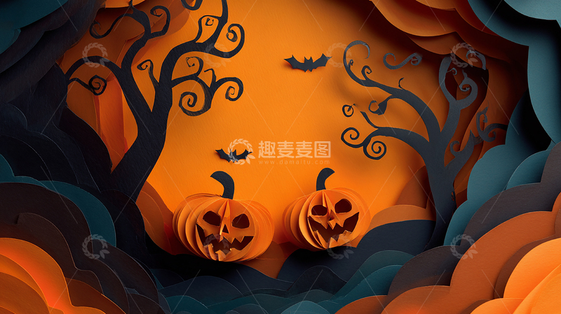 恶魔树与黑暗氛围