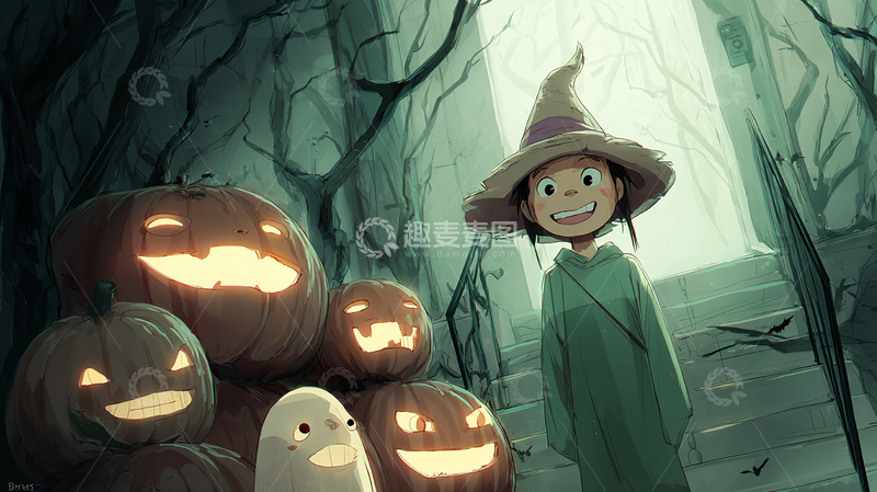 高清大图下载【趣麦麦图】幽暗巫师的魔法入口