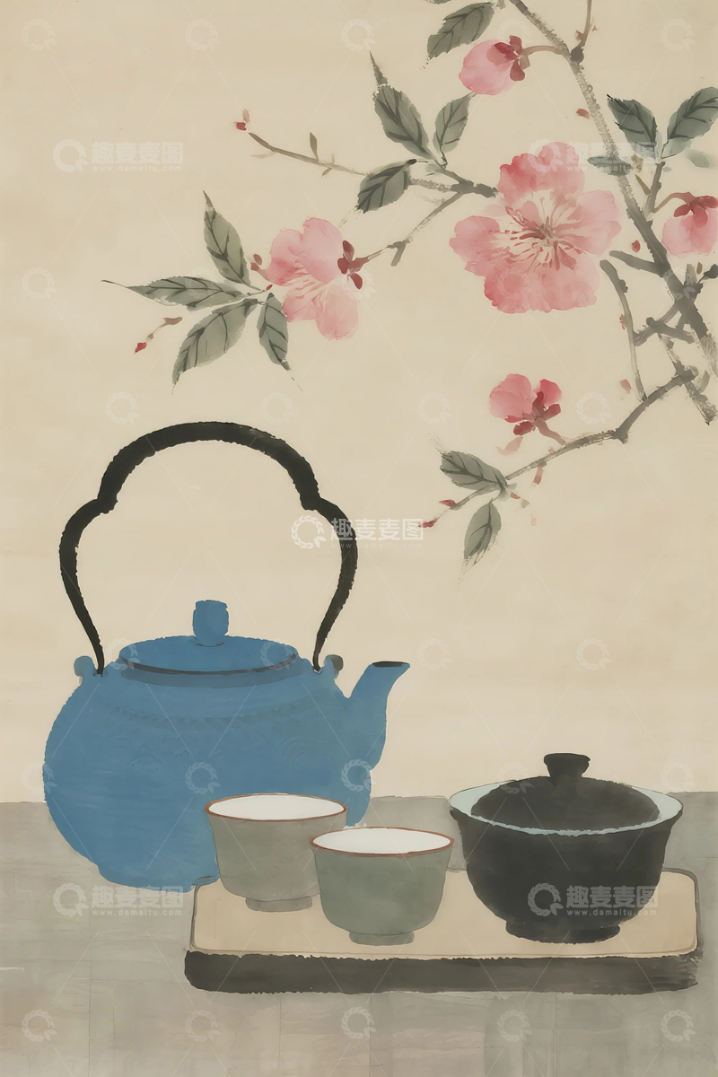 高清大图下载【趣麦麦图】中式传统茶艺文化
