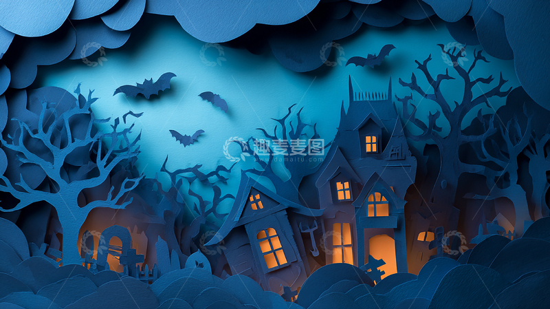 高清大图下载【趣麦麦图】阴森荒废的城堡