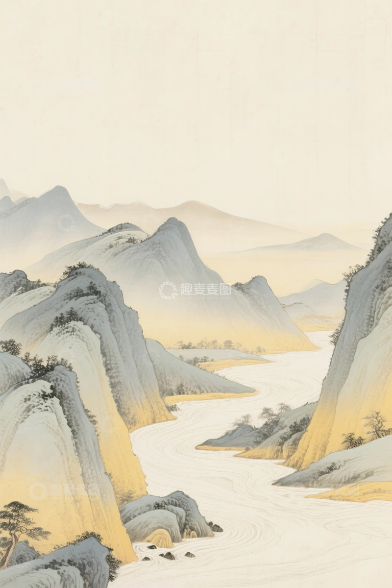 高清大图下载【趣麦麦图】中国风山水风景画04