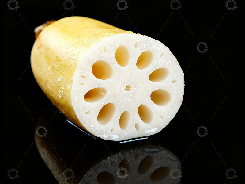 高清大图下载【趣麦麦图】火锅食材九孔莲藕高清摄影图