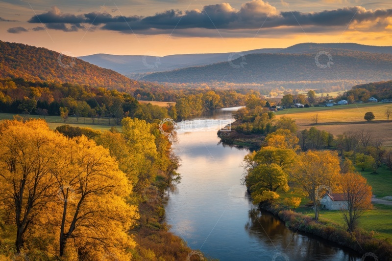 高清大图下载【趣麦麦图】树林森林河流自然美景