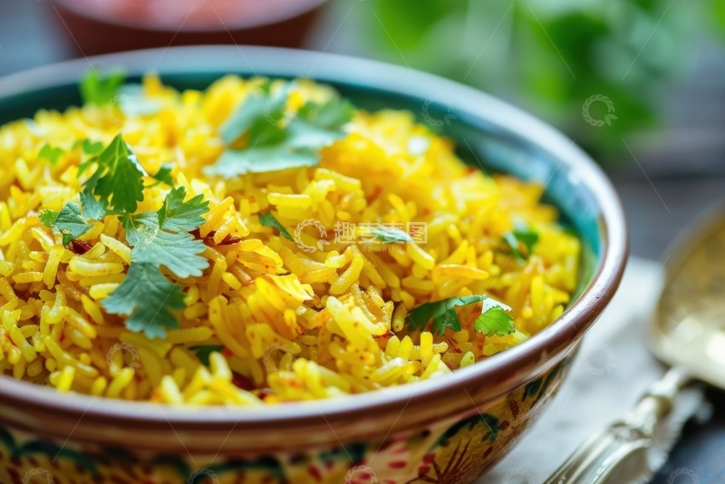 高清大图下载【趣麦麦图】一碗黄金炒米饭美食