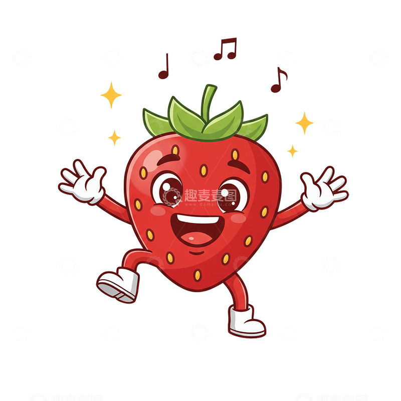 高清大图下载【趣麦麦图】草莓卡通漫画4