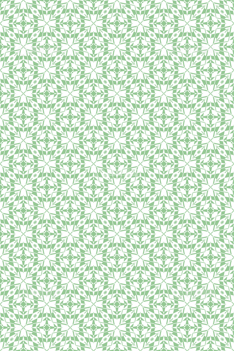 绿色几何花纹无缝图案154