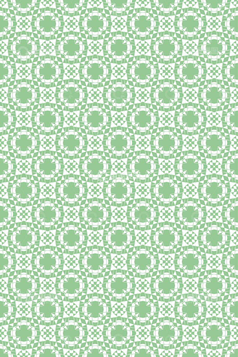 绿色几何花纹无缝图案152
