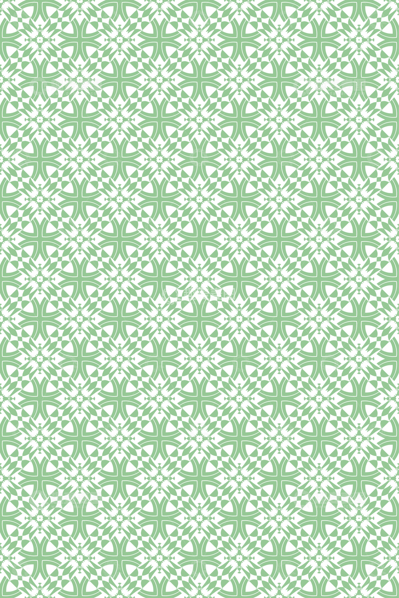 绿色几何花纹无缝图案160