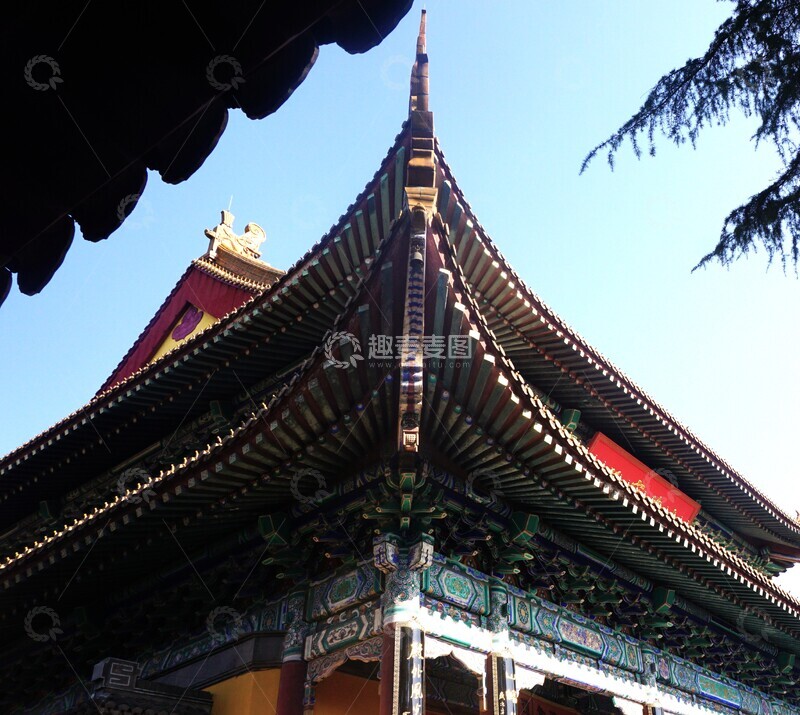 高清大图下载【趣麦麦图】古典建筑飞檐翘角特写