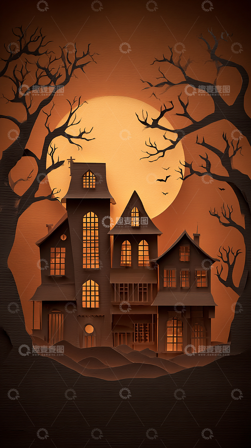 高清大图下载【趣麦麦图】魔幻恐怖城堡