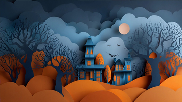 蓝色梦境中的幽暗森林