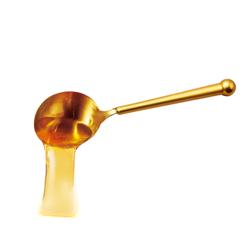 金色蜂蜜勺美食摄影图片