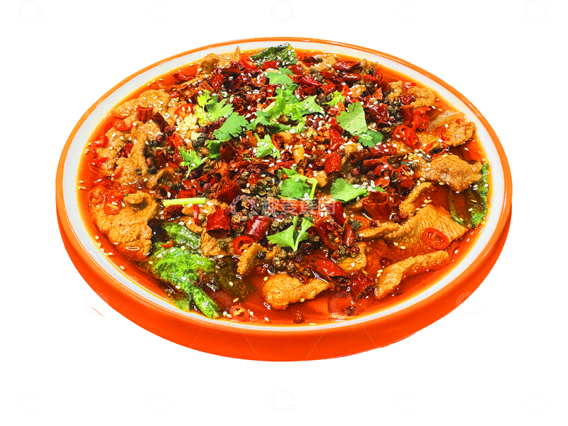 源文件下载【趣麦麦图】麻辣水煮肉片美食摄影