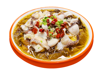 酸菜鱼美食摄影图片