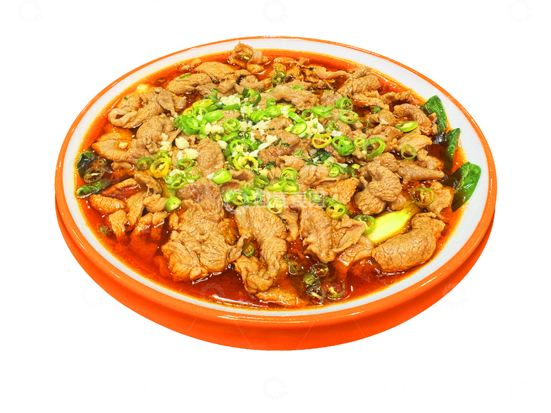 川菜水煮肉片美味佳肴