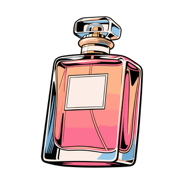 香水瓶卡通插画