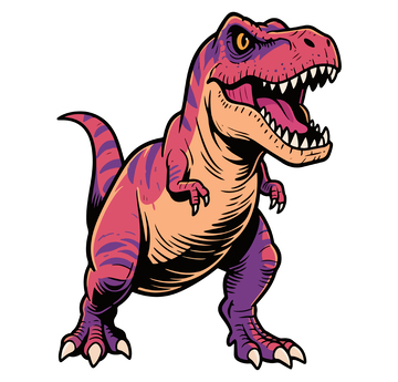 卡通恐龙插画素材