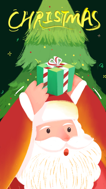 圣诞节竖版海报