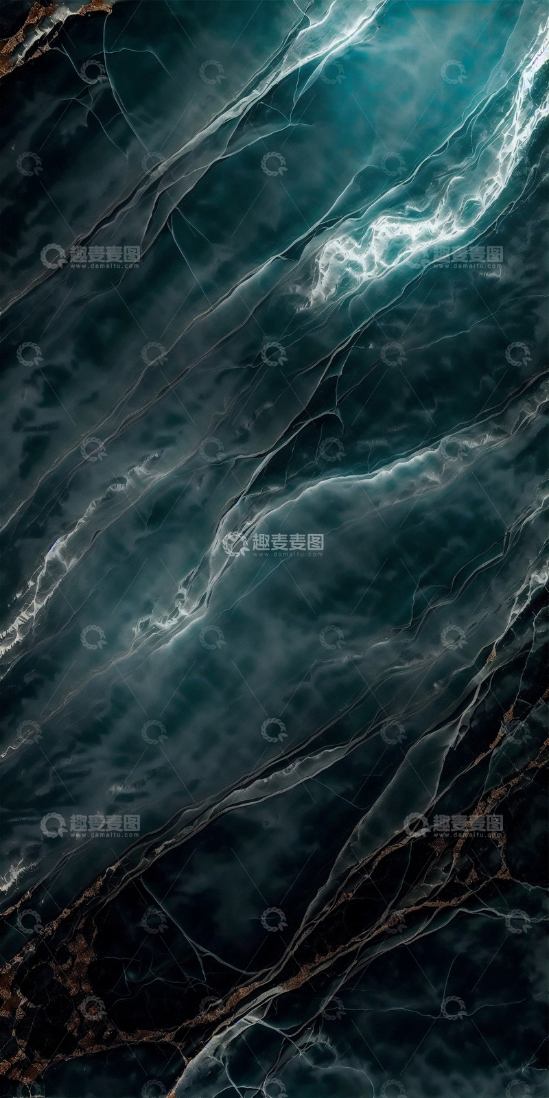 高清大图下载【趣麦麦图】深蓝色大理石纹深海蓝石材