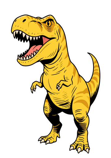 卡通暴龙插画素材