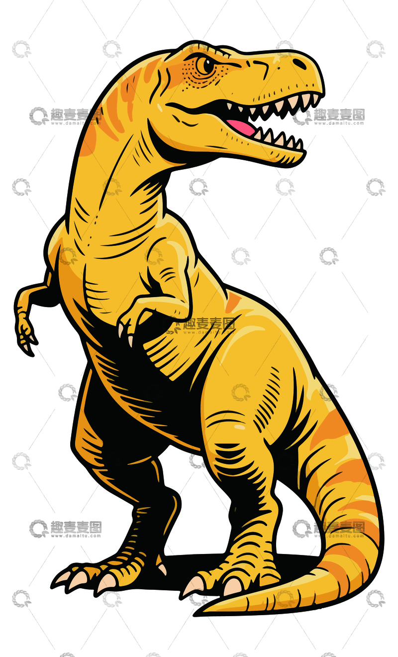 卡通暴龙插画